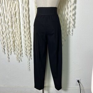 Me + Em Black Side Zip High Rise Pintuck Pant Size US2